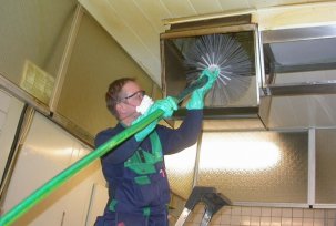 Frequency of dust cleaning of exhaust ventilation grilles and air ducts