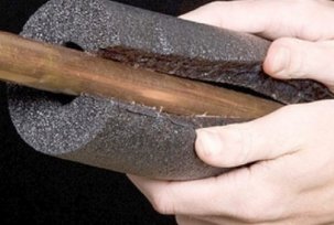 Värmeisolering av rör med skummad polyeten