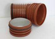 How to install a plastic sewer pipe with a diameter of 250 mm