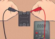 Functional test of the relay with a multimeter