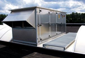Central air conditioning with access to the roof