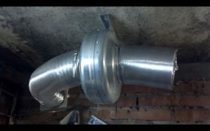 Photo of a hood device in the basement
