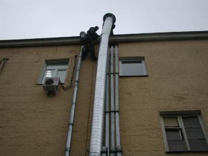 Mandatory vent output to the roof