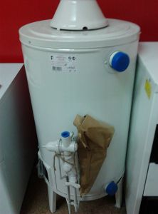 Floor gas boiler awaiting the buyer