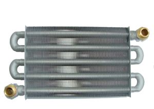 A copper tube heat exchanger with soldered plates is an essential element of modern heating boilers