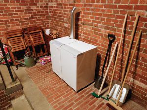 The diesel boiler will perfectly cope with the heating of a country house