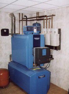Ejemplo de instalación de una caldera en combustible diesel.