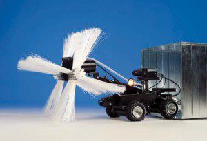 mini-robot for diagnostics and cleaning of ventilation ducts