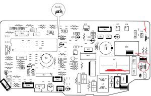 printed circuit board of the air conditioner control board