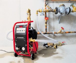 Pump for filling the heating system