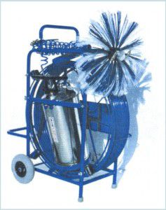 pneumatic brushing machine