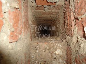 this brick ventilation duct is in perfect condition