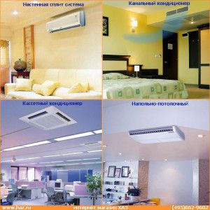 4 basic types of split block indoor unit construction