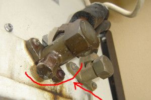 refrigerant leak sign