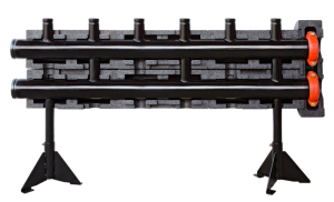Distributor manifold with hydraulic function