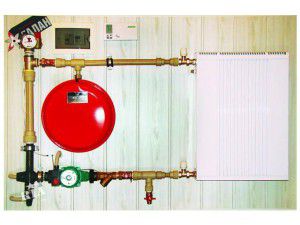 Heating with an energy-saving boiler