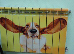 Design painting of a radiator
