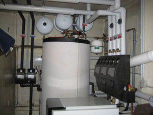 Heating control unit in an apartment building