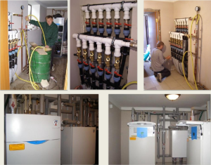 Geothermal heating in the house