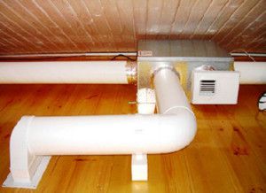 exhaust ventilation with plastic ducts