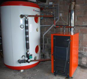 Installed boiler