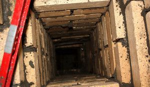 conducto de escape de ladrillo