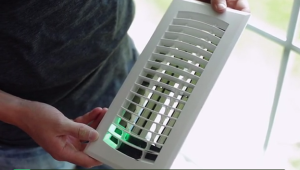 ventilation grille with electrically adjustable shutters