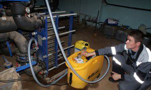 Chemical flushing of heating
