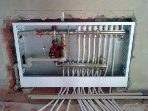 Manifolds in the underfloor heating system
