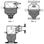 Figure 1 - continuous air vent, Figure 2 - variable action, Figure 3 - double action.