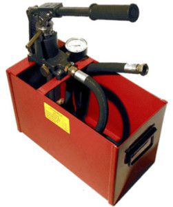 manual pump for hydraulic testing