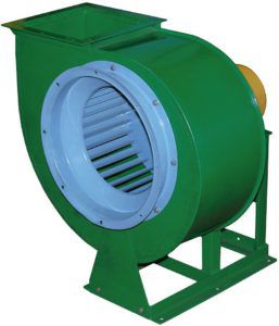 La apariencia del ventilador radial.