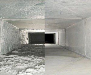 Before and after cleaning