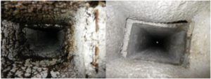 dirty and clean ducts