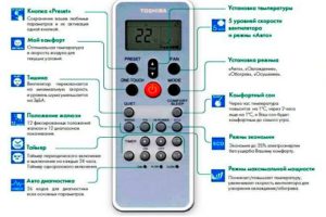 the main functionality of the Toshiba remote