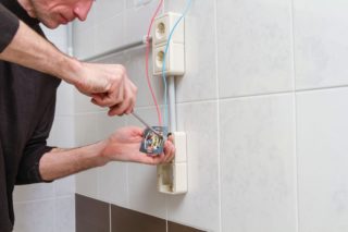 Installing an outdoor outlet